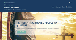 Desktop Screenshot of lowellandlahann.com